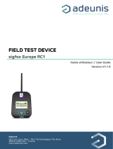 ADEUNIS FIELD TEST DEVICE sigfox Europe RC1 User manual