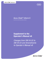 Roche ACCU-CHEK Inform II User manual