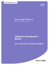 Roche ACCU-CHEK Inform II User manual