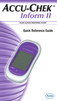 Roche ACCU-CHEK Inform II Quick Reference Manual