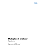 Roche Multiplate 5 Analyzer User manual