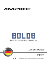 Ampire BOLD6 Owner's manual