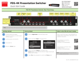 Barco PDS-4K Quick start guide