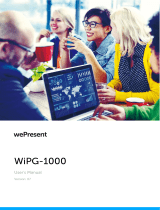 Barco wePresent WiPG-1000 User guide