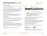 Sencore MRD 7000 Quick start guide