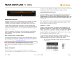 Sencore AG 4800XS Quick start guide