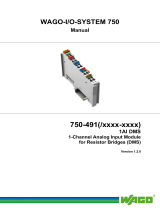 WAGO 1-channel input module for resistor bridges (DMS) User manual