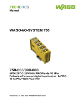 WAGO 4FDI / 2FDO 10A / 24VDC PROFIsafe V2 iPar User manual