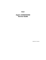 Acer Aspire X3950 User manual