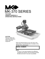 MK Diamond Products MK-470 Owner's manual