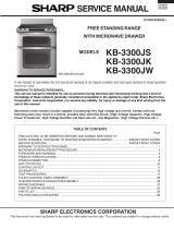 Sharp KB3300JK - Insight Range With Microwave Drawer User manual
