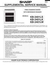 Sharp KB3401LS - 30 Inch Electric Range User manual