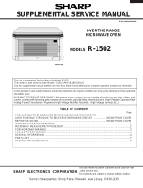 Sharp R-1502 User manual