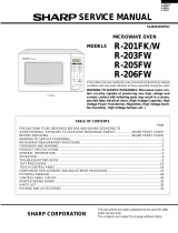Sharp R-203FW User manual
