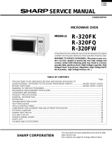 Sharp R-320FW User manual