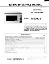 Sharp R-930CS User manual