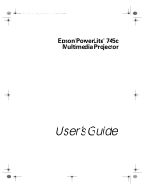 Epson 745c - PowerLite XGA LCD Projector User manual