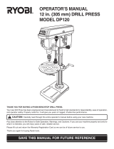 Ryobi Drill Press User manual