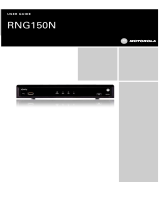 Motorola Xfinity RNG150N User manual
