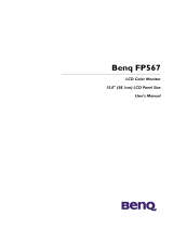 BenQ FP567S Owner's manual