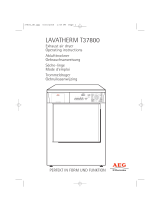 AEG LAVATHERM T37800 User manual
