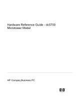 HP Compaq dc5700 Microtower PC Reference guide