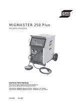 ESAB MIGMASTER 250 User manual