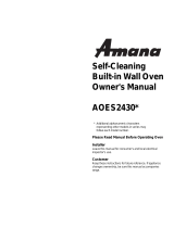 Amana AOES2430 User manual