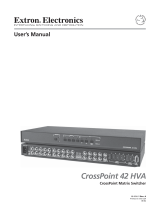 Extron electronics CrossPoint 42 HVA User manual