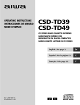 Aiwa CSD-TD39 User manual