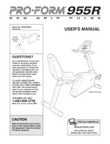 ProForm PFEX3849BX1 User manual