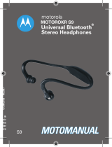 Motorola S9 - Bluetooth Active Headphones User manual