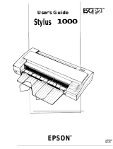 Epson Stylus 1000 User manual