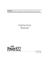 Tyco Power 832 User manual