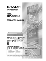 Sharp DVSR3U User manual