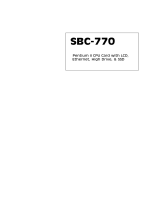 Aaeon SBC-770 User manual