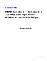MIMO 300Mbps WiFi High PowerOutdoor Access Point/Bridge User guide