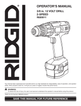 RIDGID R820011 User manual