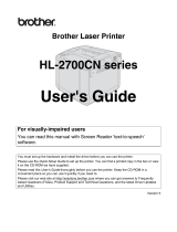Brother HL-2700CN User manual