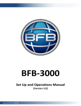BFB 3000 Owner's manual
