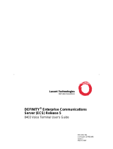 Lucent Technologies DEFINITY ECS User manual