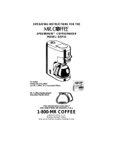 Mr. Coffee DSP10 User manual