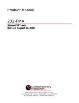 Contemporary Research 232-FMA User manual