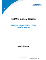 Billion BiPAC 7404VGOM User manual