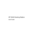HP 2540 Docking Station User guide