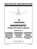 Electrolux CF205BS01 User manual