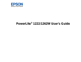 Epson PowerLite 1222 User manual