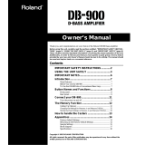 Roland DB-900 Owner's manual