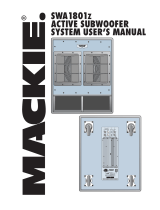 Mackie SWA1801Z User manual