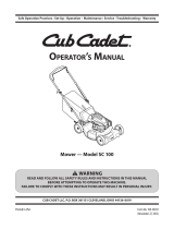 Cub Cadet SC500hw User manual